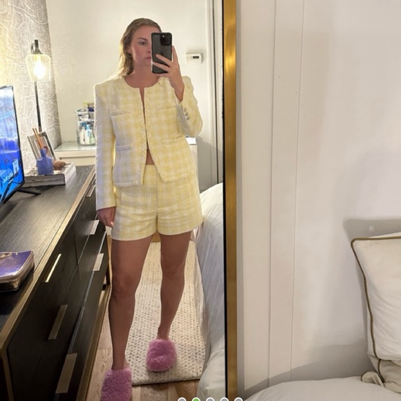 Veronica Bears Yellow Tweed Set - Picture 2 of 5